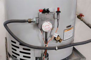 closeup of water heater